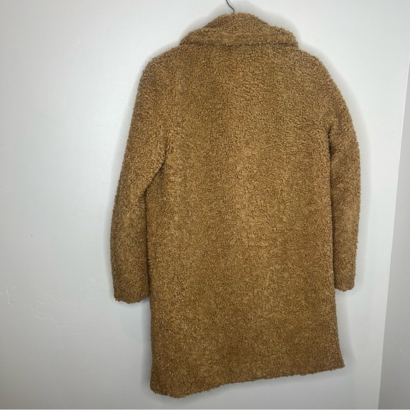 Zara Teddy Faux Sherling Mid-Length Jacket - Picture 4 of 6
